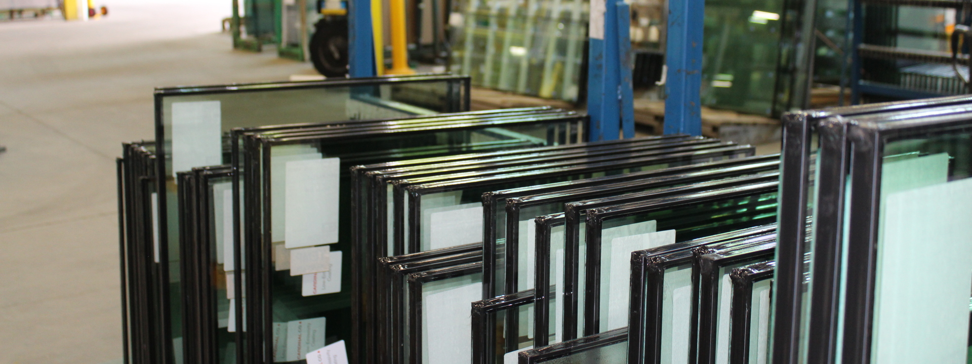 photo of sheets of glass stacked